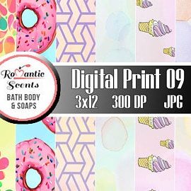 Digital Print for Scrapbooking or Digital Print for Soap Wrapper Labels