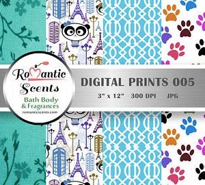 Digital Print for Scrapbooking or Digital Print for Soap Wrapper Labels