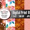 Digital Print for Scrapbooking or Digital Print for Soap Wrapper Labels