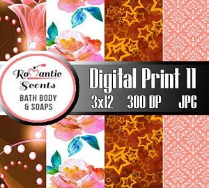 Digital Print for Scrapbooking or Digital Print for Soap Wrapper Labels