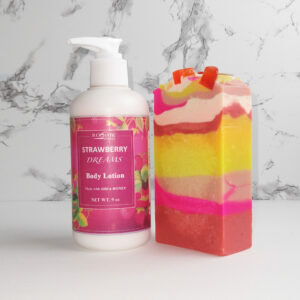 Strawberry Dreams Lotion Soap Gift Set of 2