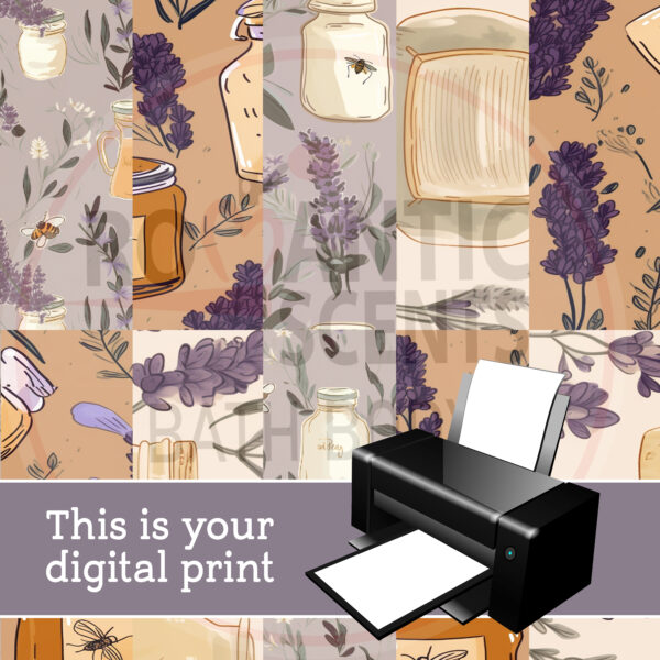 Lavender Digital Print #20 by Romantic Scents