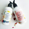 Chamomile Rose Lotion with essential oils ingredient label