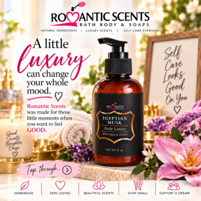 A Little luxury can change your mood. Egyptian Musk Body Lotion